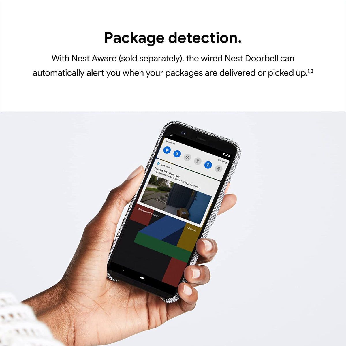 Google Nest Doorbell Wired intelligent alerts for familiar faces and sounds