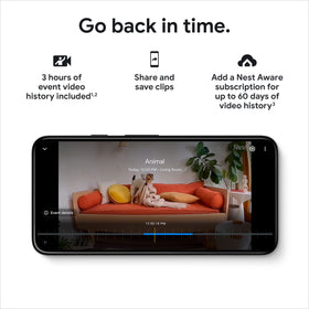 Google Nest Security Cam wired 2nd gen Fog 1080p HDR for crisp feeds