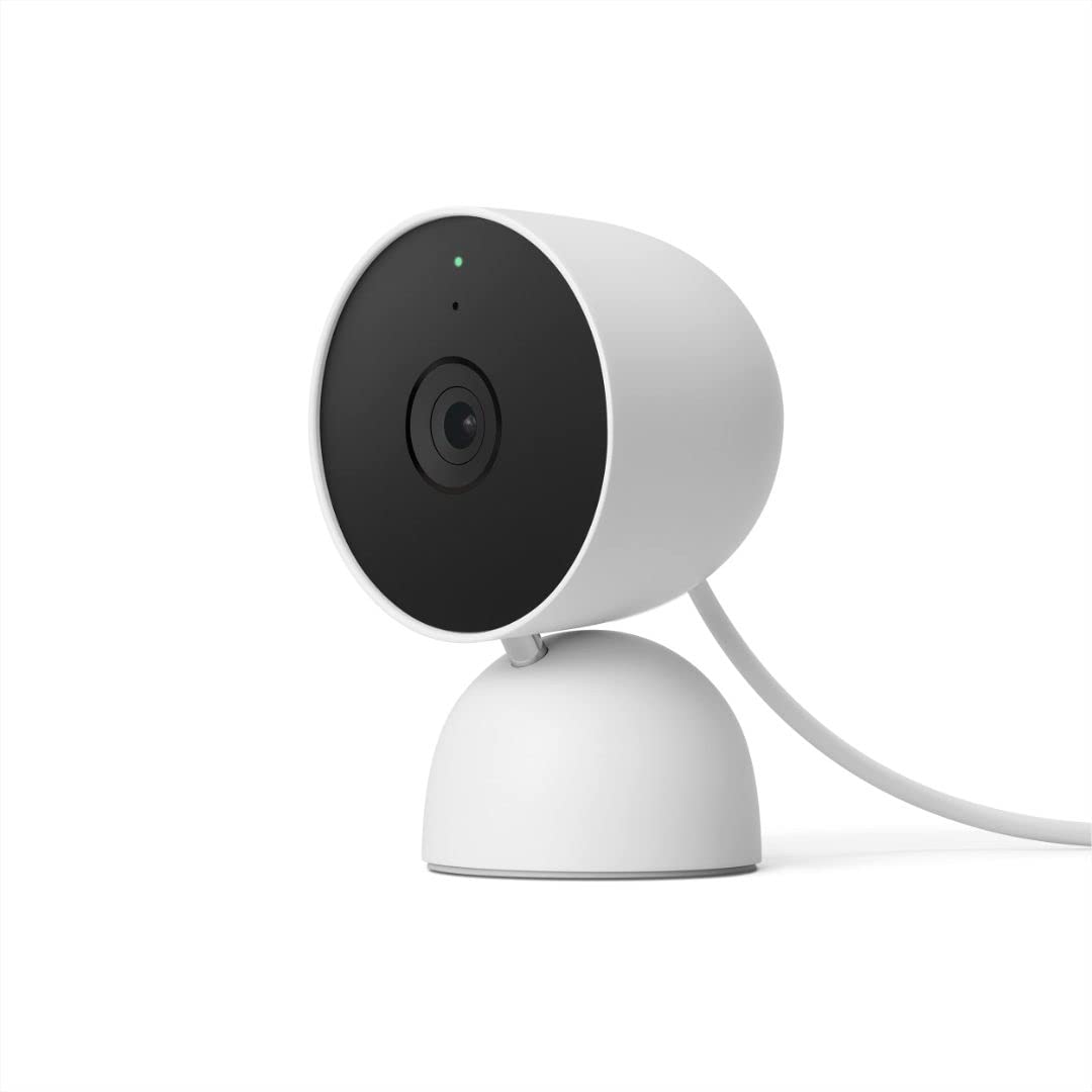 Google Nest Security Cam wired 2nd gen Fog closeup for clear day and night monitoring