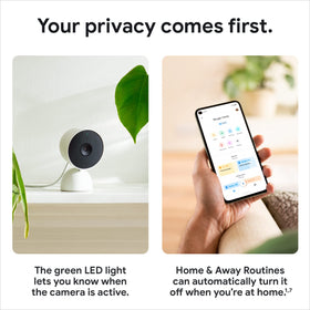 Google Nest Security Cam wired 2nd gen Fog living room view example
