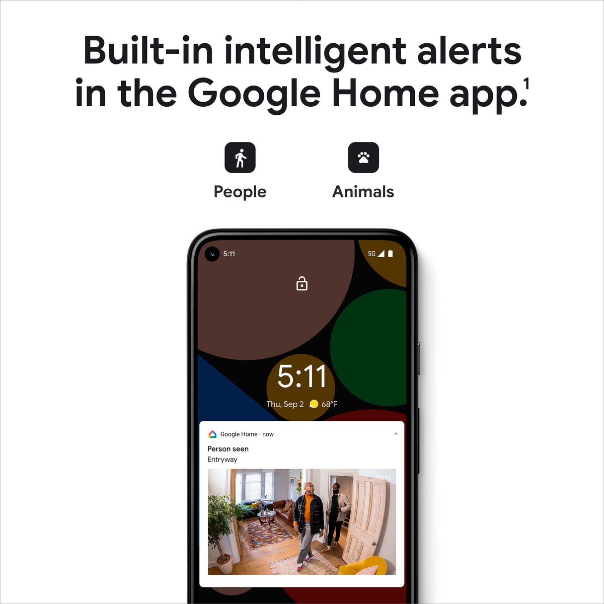 Google Nest Cam 2nd gen snow night vision for clear low-light footage