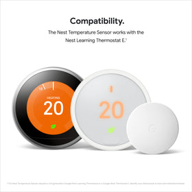 Google Nest Temperature Sensor compatible with Nest Learning Thermostat and Nest Thermostat E