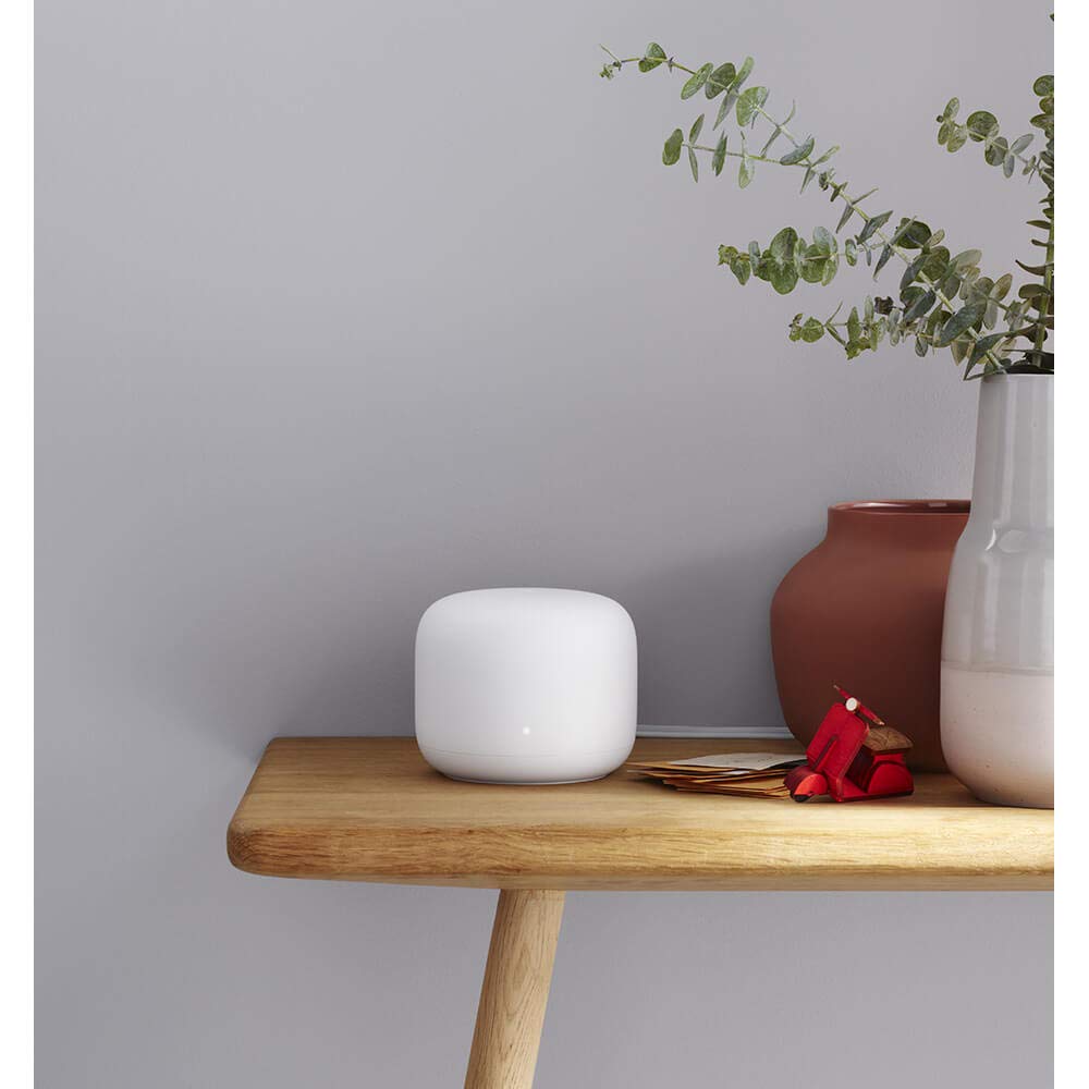 Google Nest Wifi rear ports and label view showing Ethernet port access and setup clarity