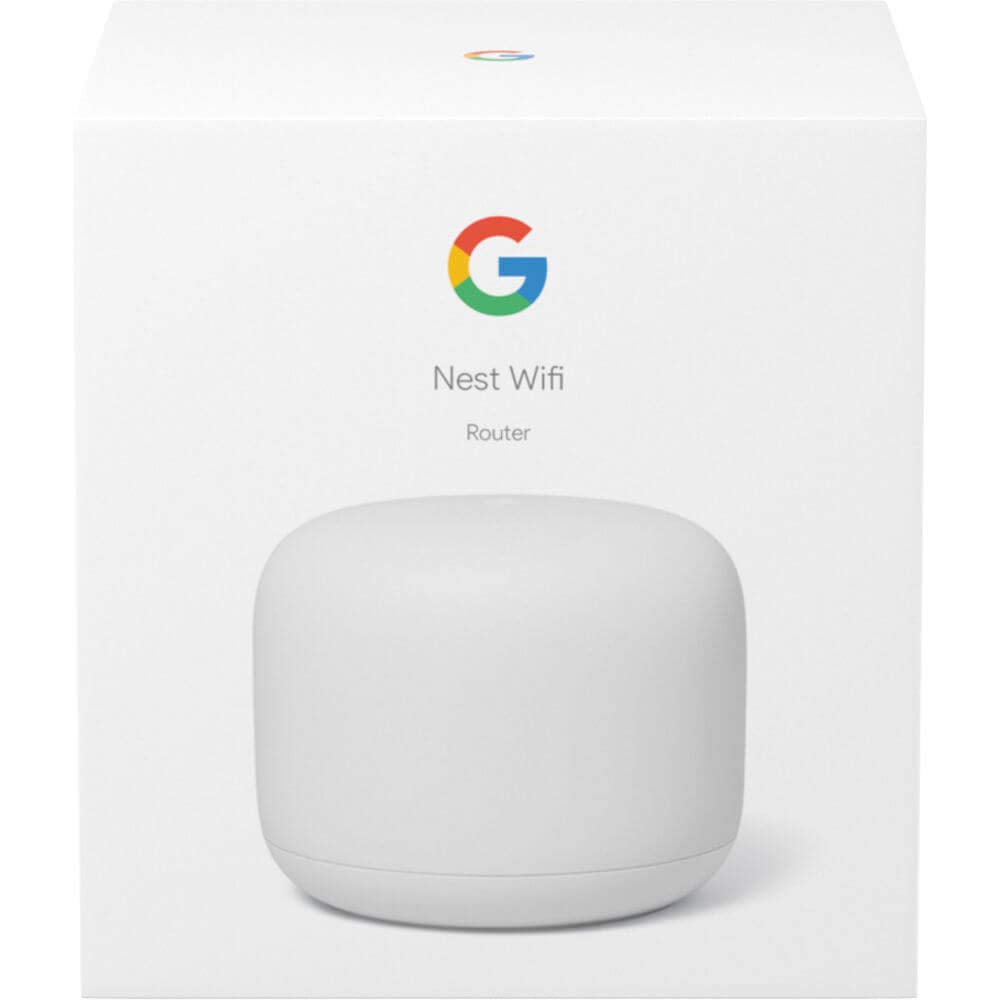Google Nest Wifi in use in living room showing strong signal for streaming and multiple devices