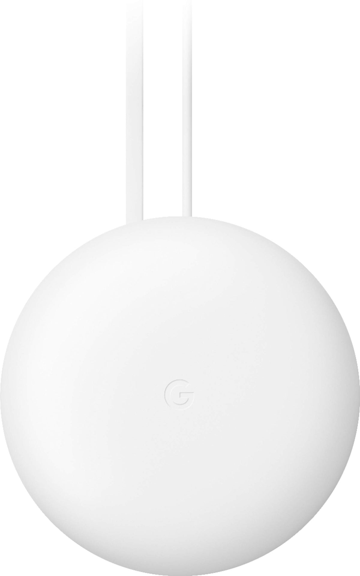 Google Nest Wifi Router held in hand showing size and easy placement benefit