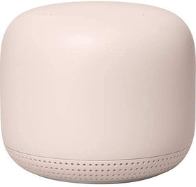 Nest WiFi in sand color blending with home decor
