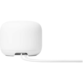 Google Nest Wifi top surface detail highlighting fabric texture and aesthetic benefit