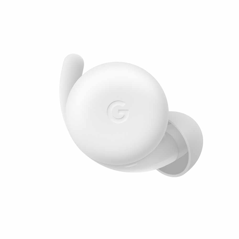 Google Pixel Buds A-Series stabilizer arc keeps buds in place during workouts.