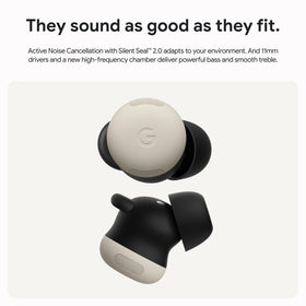 Google Pixel Buds Pro 2 Tensor A1 chip for immersive sound and strong ANC.