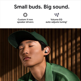 Google Pixel Buds Pro beamforming mics deliver clearer calls in busy environments.