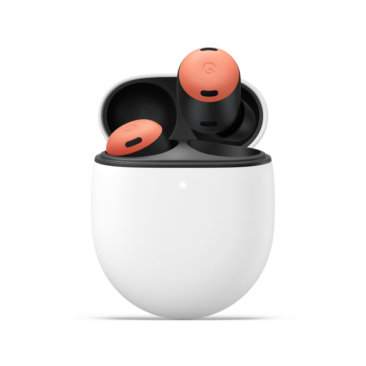 Pixel Buds Pro charging case powering the earbuds for on-the-go use