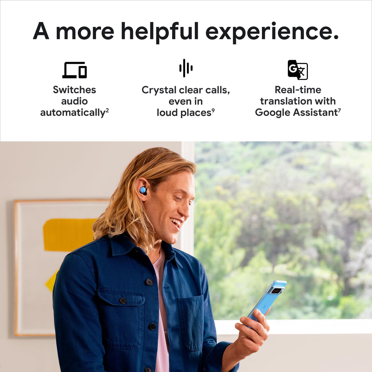 Google Pixel Buds Pro volume EQ maintains balanced sound at any listening level.