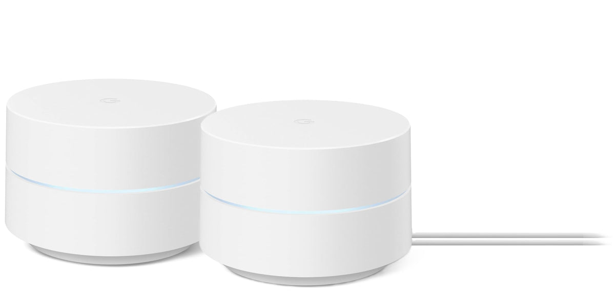 Google WiFi AC1200 2-pack point connected to modem to form mesh
