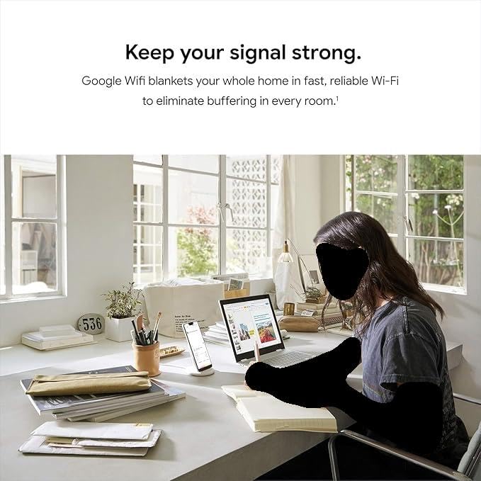 Google Home app setup screen guiding easy network management.