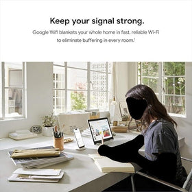 Google Home app setup screen guiding easy network management.