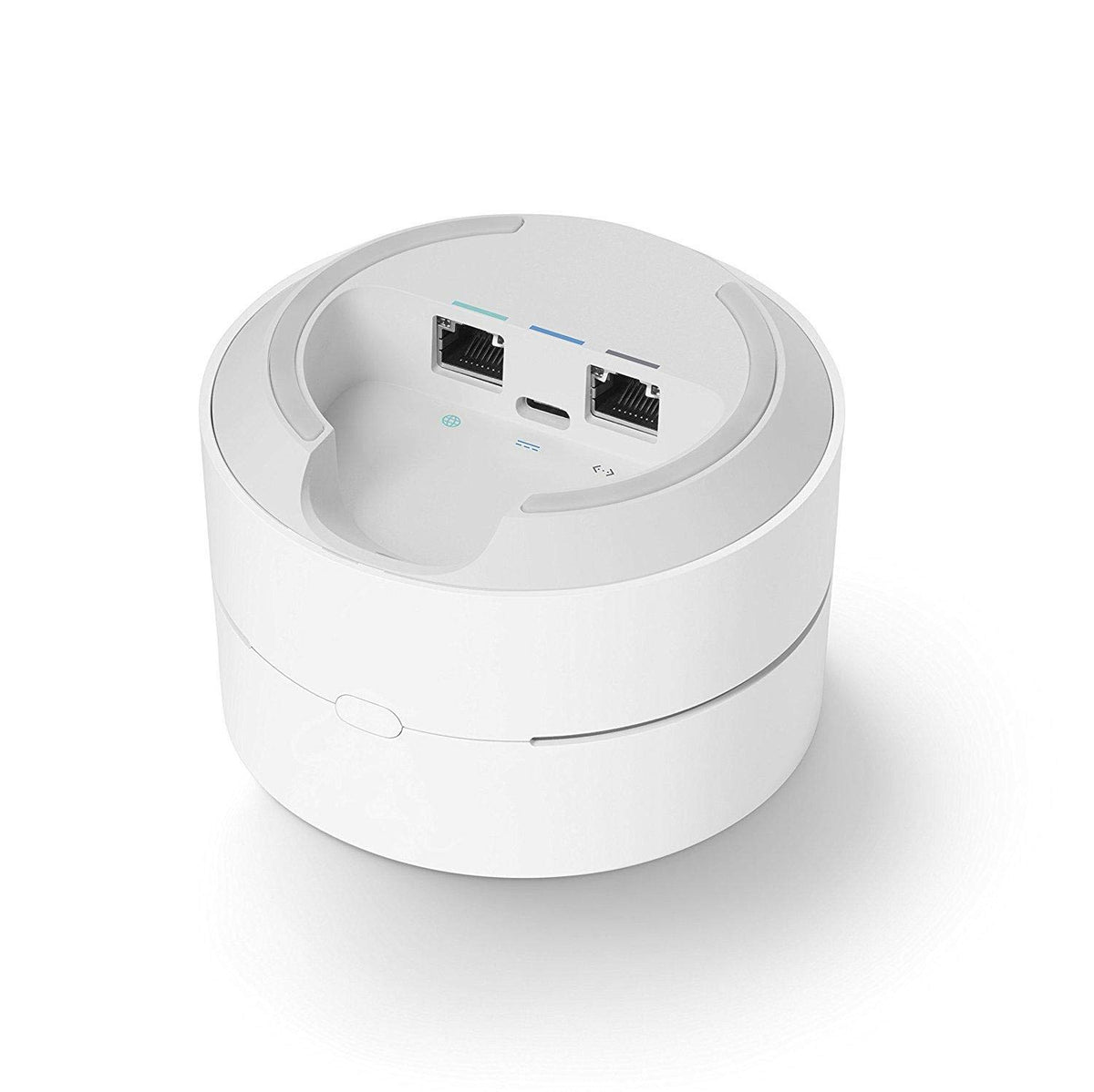Google WiFi close-up texture highlighting compact design benefit