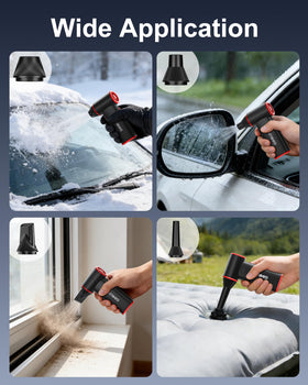GOOLOO F3 blowing keyboard illustrating safe electronics cleaning without residue benefit