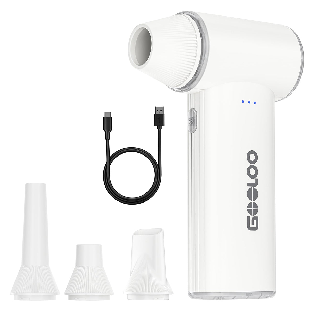 GOOLOO F3 front view showing compact design and controls for portable cleaning