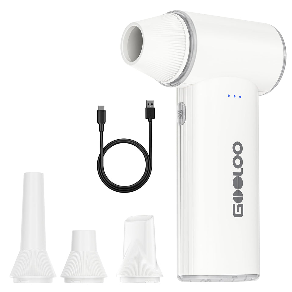 GOOLOO F3 front view showing compact design and controls for portable cleaning