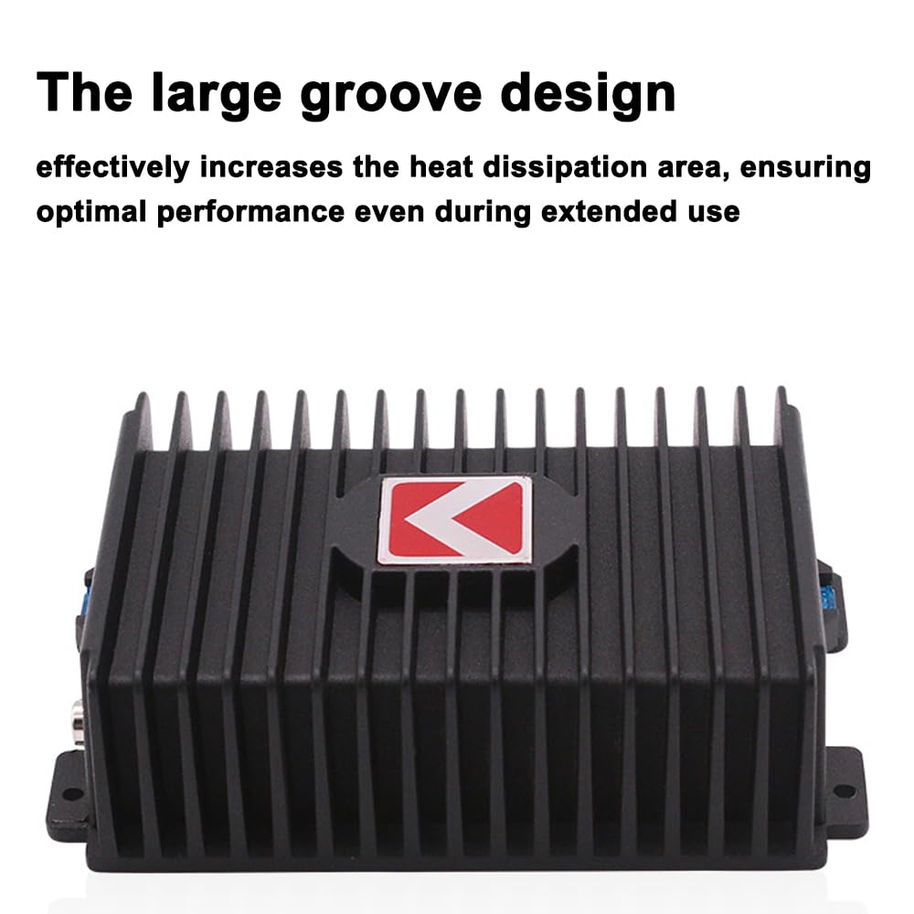 GoolRC product label close-up showing power ratings and model details for clarity