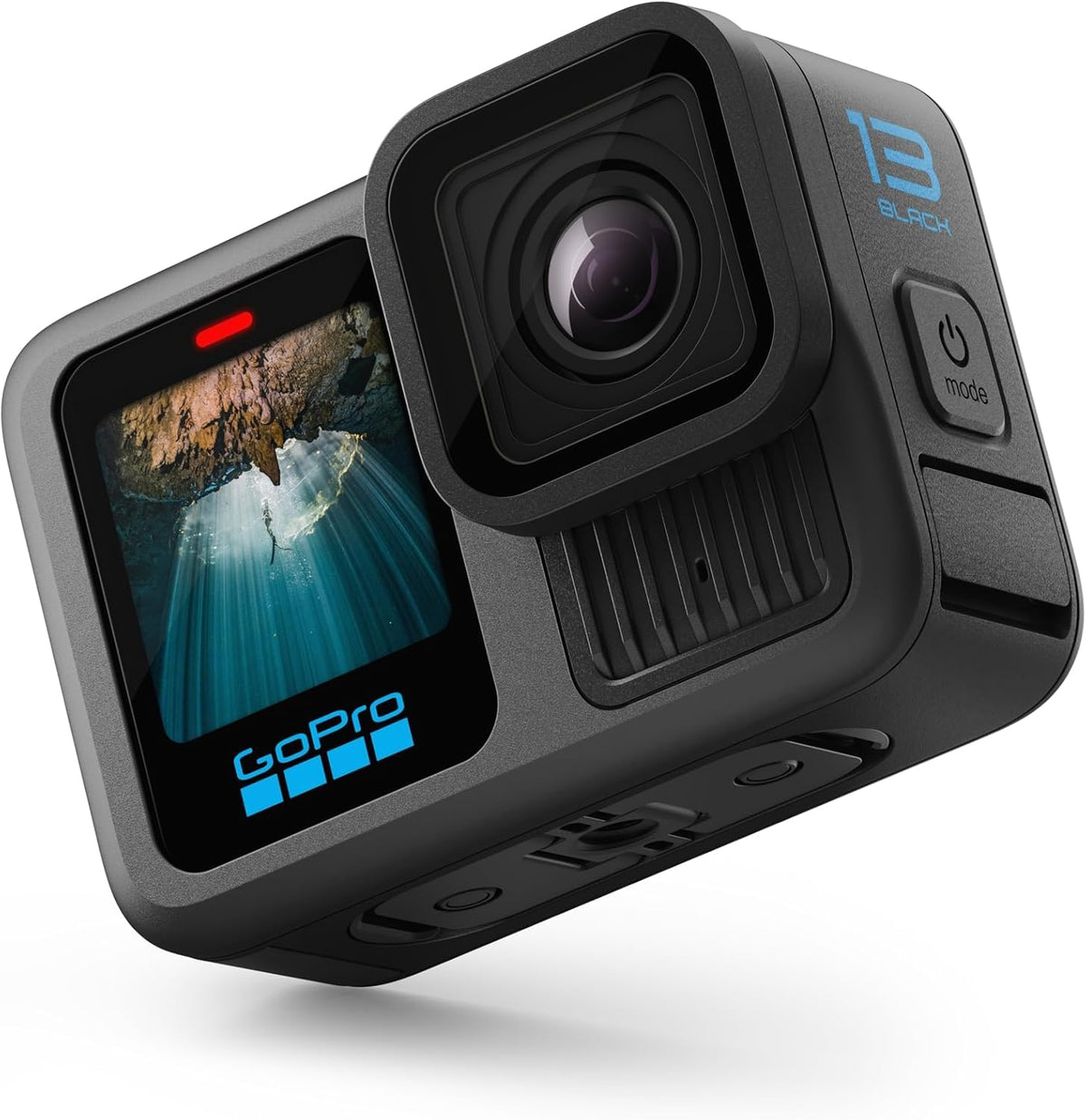 GoPro curved adhesive mount for secure, flexible mounting on helmets or vehicles.