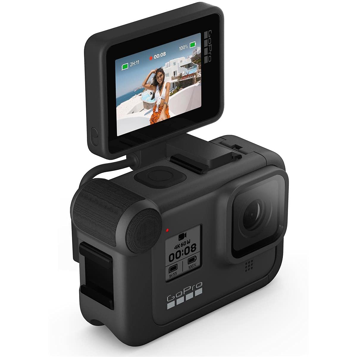 GoPro Display Mod attached to Media Mod showing secure connection
