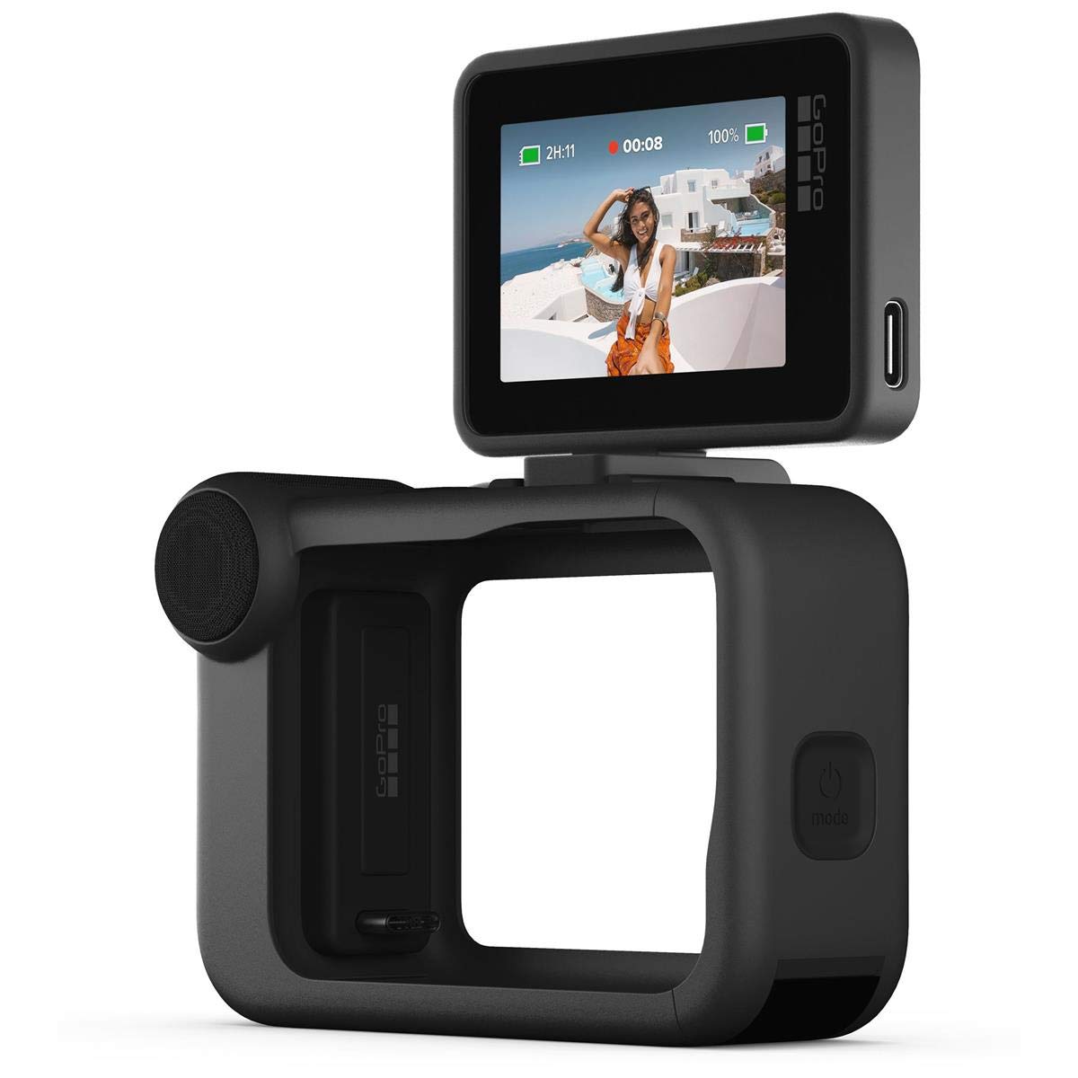 GoPro Display Mod folded for compact storage and travel protection