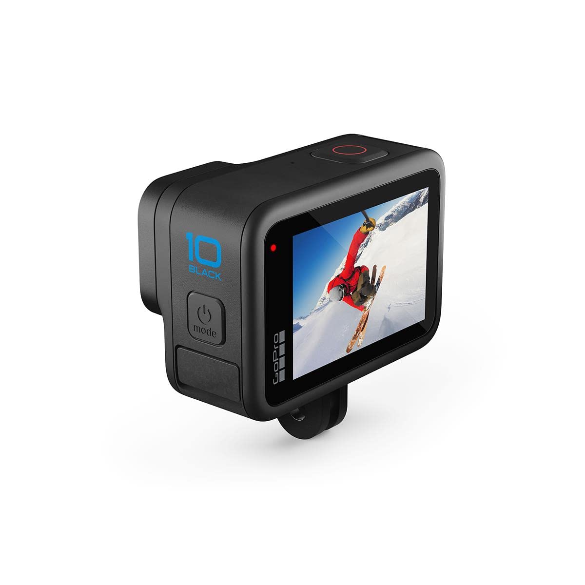 GoPro HERO10 Black waterproof action camera ready for adventure in any weather.
