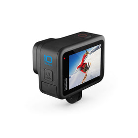 GoPro HERO10 Black waterproof action camera ready for adventure in any weather.