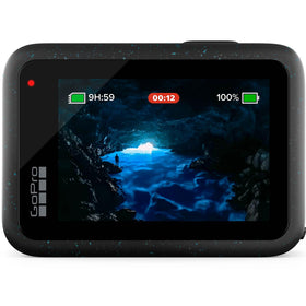 GoPro HERO12 Black waterproof action camera ideal for rugged outdoors.