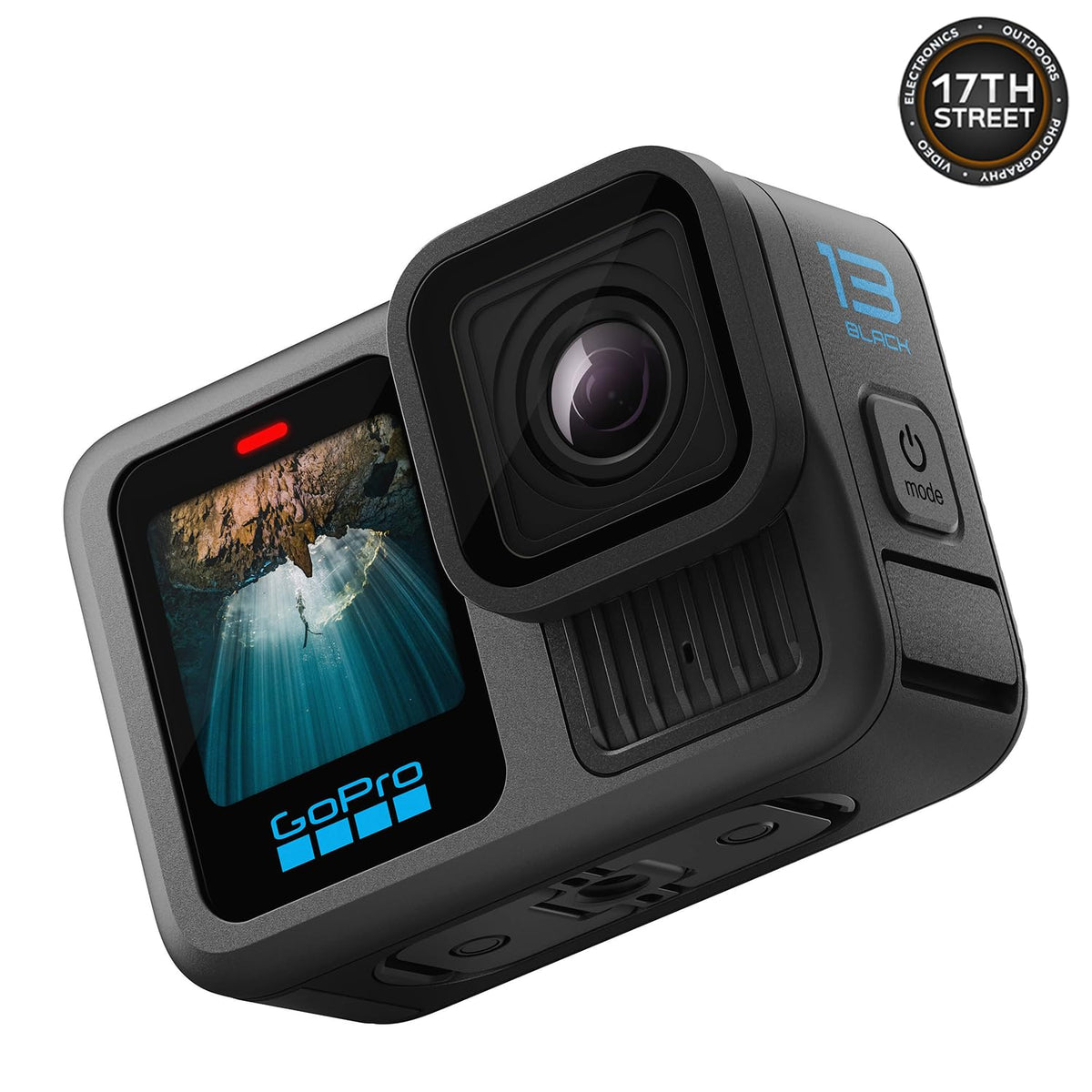 GoPro HERO13 Black 50-in-1 accessory kit enables versatile setups.