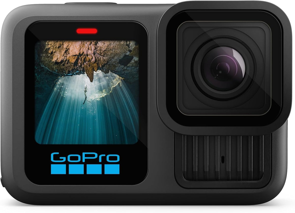 64GB SanDisk card stores high-resolution footage for long adventures.