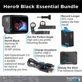 GoPro HERO9 Black rear touch screen for quick playback and control.