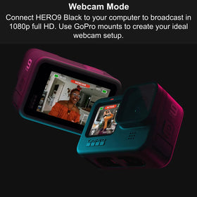 GoPro HERO9 Black rugged, waterproof design for all-weather adventures.