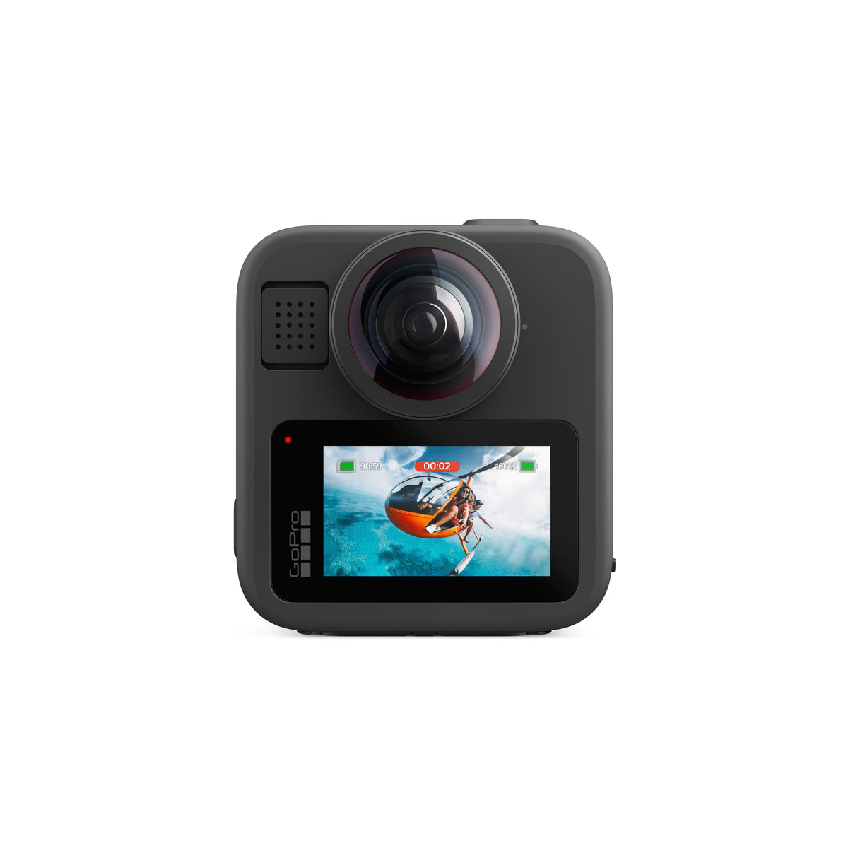 GoPro MAX2 true 8K 360 video captures surrounding detail for immersive viewing.