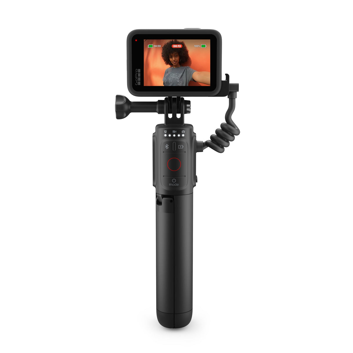 GoPro Volta durable black finish suits rugged shooting setups.