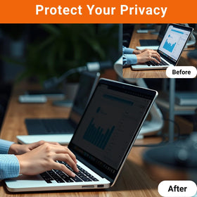 Gopupu anti-blue-light privacy screen reduces blue light for comfortable viewing
