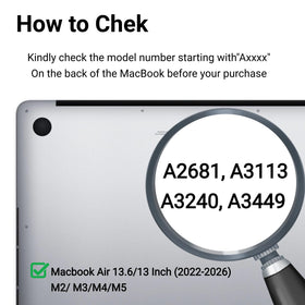 Gopupu privacy screen on MacBook Air display closed for quick on/off