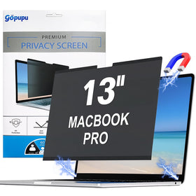 Gopupu strong magnetic privacy screen on MacBook Pro 13 inch top magnet for secure attachment