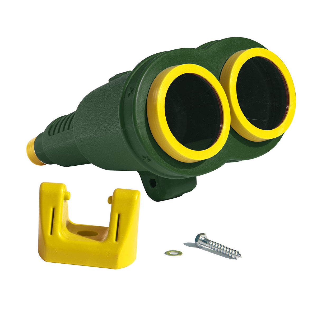 Gorilla Playsets binoculars attached to playset with child using them promoting imaginative play