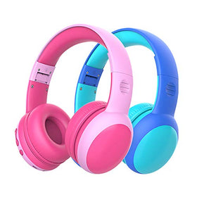 gorsun front packaging showing pink and blue headphones and benefits