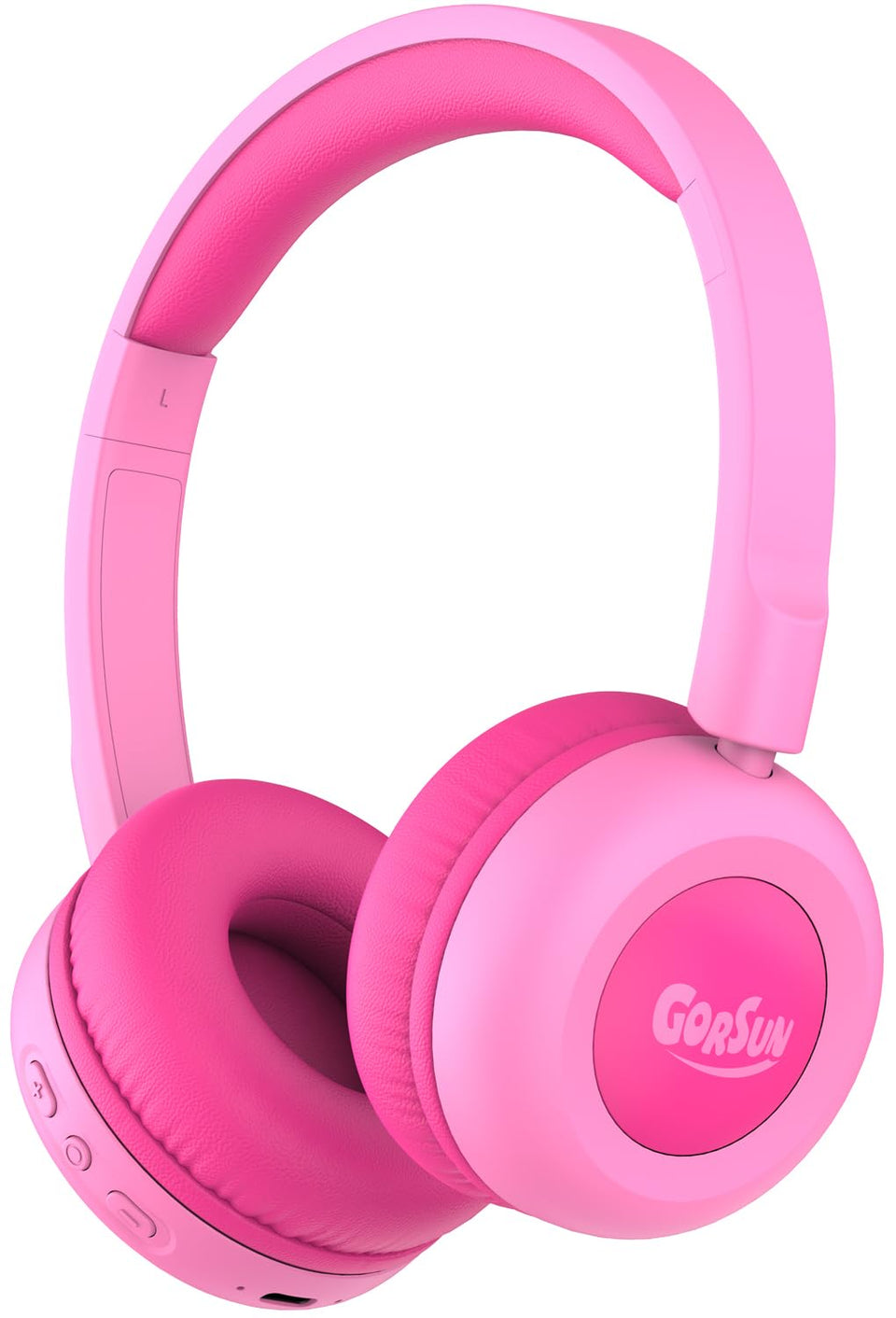 Gorsun Kids Bluetooth Headphones product shot highlighting the 85dB safe listening feature.