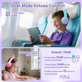 Gorsun kids headphones 68h playtime with adjustable headband for growing children