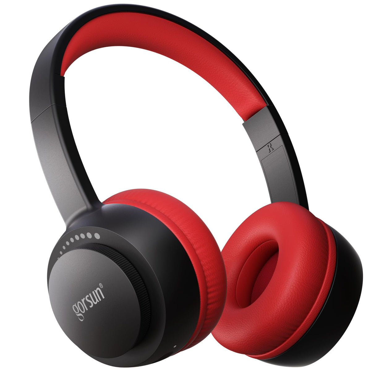 Gorsun kids headphones showing 85 dBA limit for safer listening on the go.