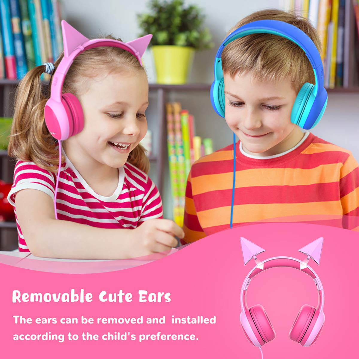 Gorsun adjustable headband fits growing heads for extended use.