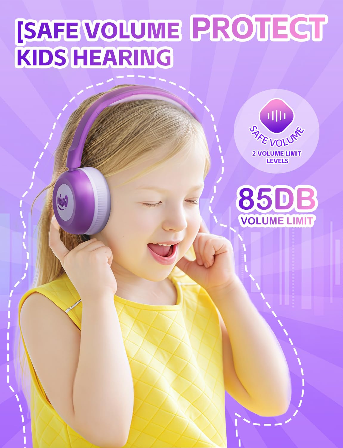 Gorsun adjustable headband grows with children for ages 3–12.
