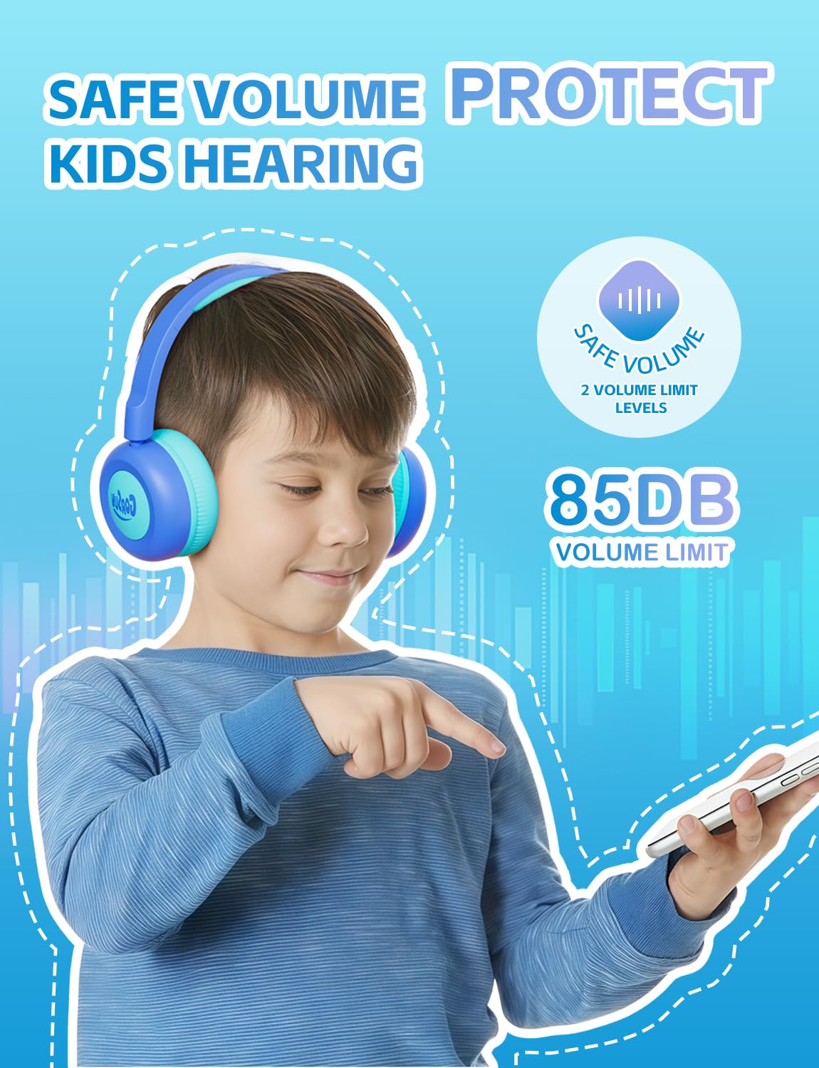 Gorsun adjustable headband grows with children for lasting fit