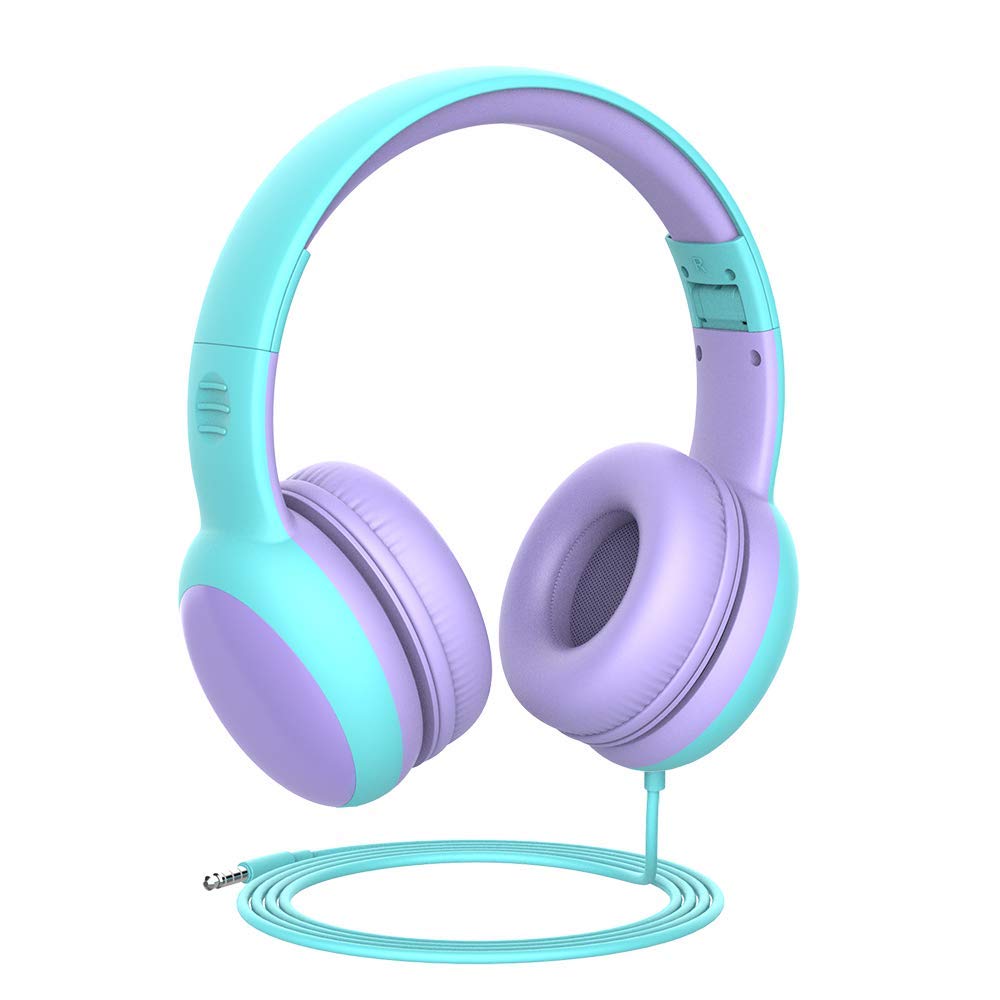 Gorsun Kids Headphones cat ear left view showing playful design and comfort