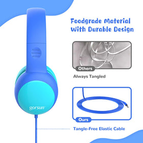 Gorsun Kids Headphones foldable design for easy travel