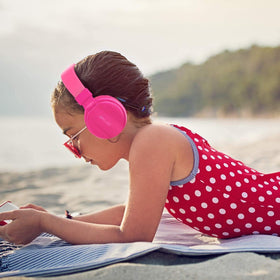 Gorsun Kids Headphones pink ready for gifting to young listeners
